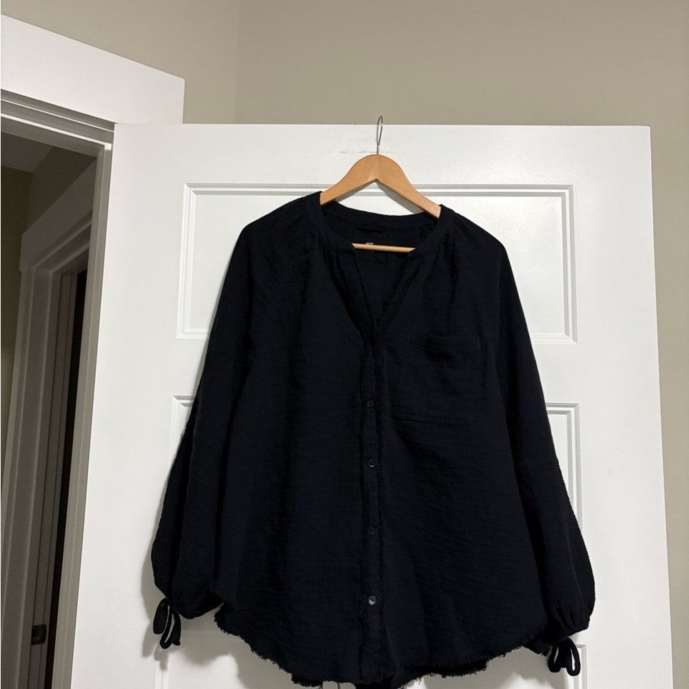 Aerie Daybreak Coverup Shirt sz Medium - Picture 4 of 11